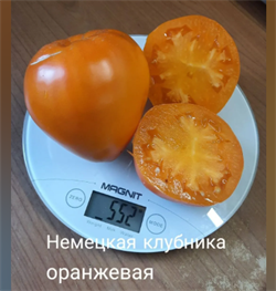 Томат   Немецкая клубника оранжевая German Orange Strawberry - 5 семян * 5872 - фото 14268